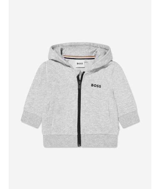 BOSS Baby Boys Zip Up Hoodie In Grey en linge