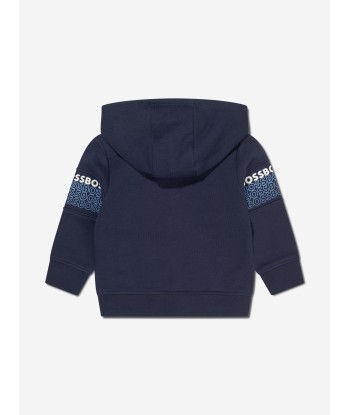 BOSS Baby Boys Zip Up Hoodie In Navy la livraison gratuite