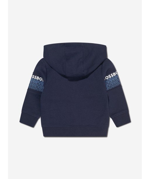 BOSS Baby Boys Zip Up Hoodie In Navy la livraison gratuite