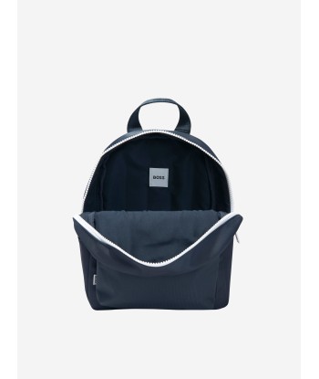 BOSS Kids Logo Backpack In Navy Les magasins à Paris et en Île-de-France