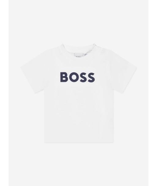 BOSS Baby Boys Logo T-Shirt in White prix