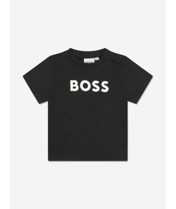 BOSS Baby Boys Logo T-Shirt in Black l'évolution des habitudes 