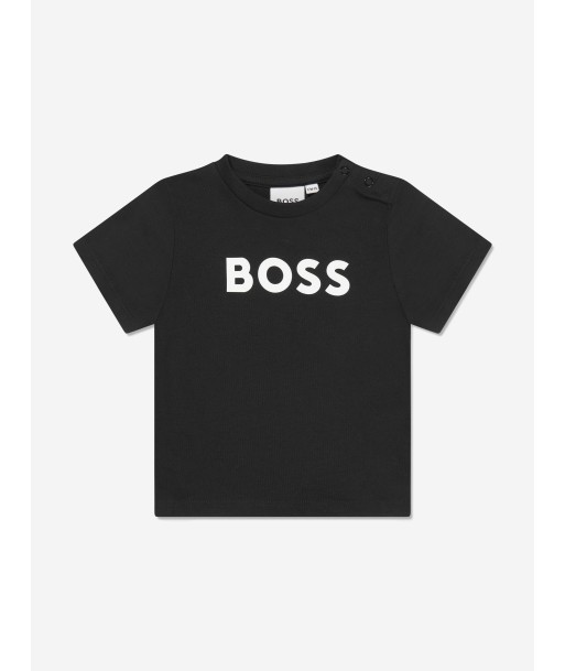 BOSS Baby Boys Logo T-Shirt in Black l'évolution des habitudes 