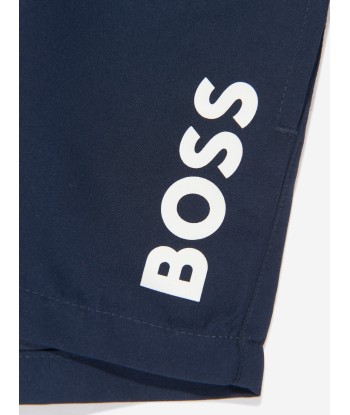 BOSS Baby Boys Logo Swim Shorts In Navy de l' environnement