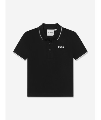 BOSS Baby Boys Logo Polo Shirt In Black livraison gratuite