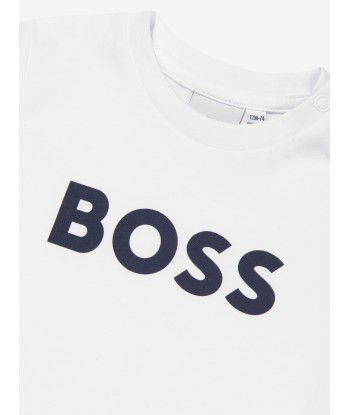 BOSS Baby Boys Logo T-Shirt in White prix