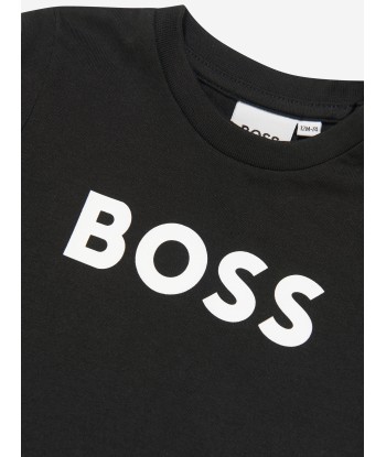 BOSS Baby Boys Logo T-Shirt in Black l'évolution des habitudes 