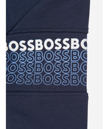 BOSS Baby Boys Zip Up Hoodie In Navy la livraison gratuite