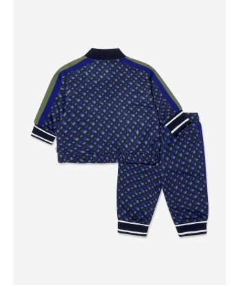 BOSS Baby Boys Patterned Tracksuit In Navy les ligaments