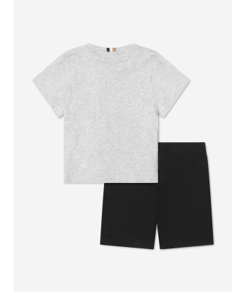 BOSS Baby Boys T-Shirt And Shorts Set In Grey à prix réduit toute l'année