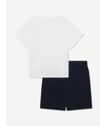 BOSS Baby Boys T-Shirt And Shorts Set In White Dans la société mordern