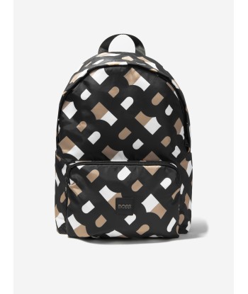 BOSS Kids Monogram Backpack In Brown Par le système avancé 