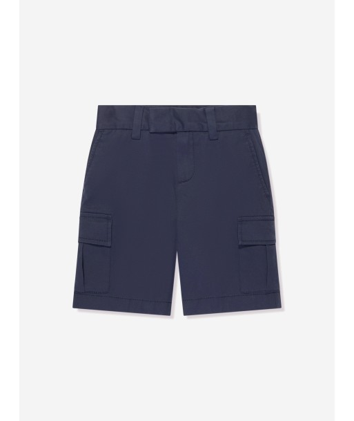 BOSS Boys Pocket Bermuda Shorts In Navy la chaussure