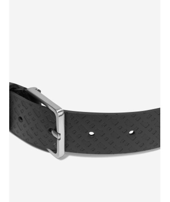 BOSS Boys Leather Logo Belt In Black chez Cornerstreet bien 