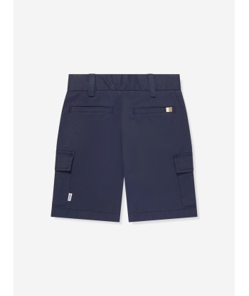 BOSS Boys Pocket Bermuda Shorts In Navy la chaussure