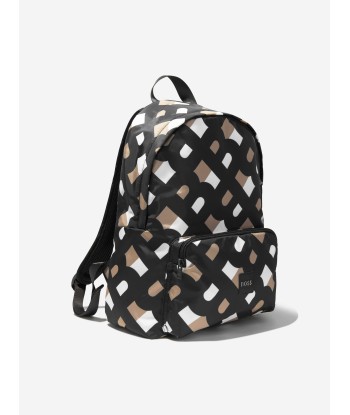 BOSS Kids Monogram Backpack In Brown Par le système avancé 