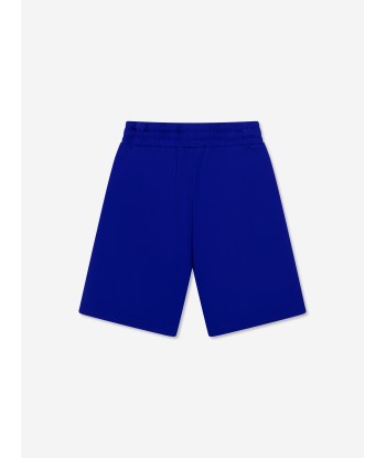 BOSS Boys Logo Bermuda Shorts In Blue Voir les baskets