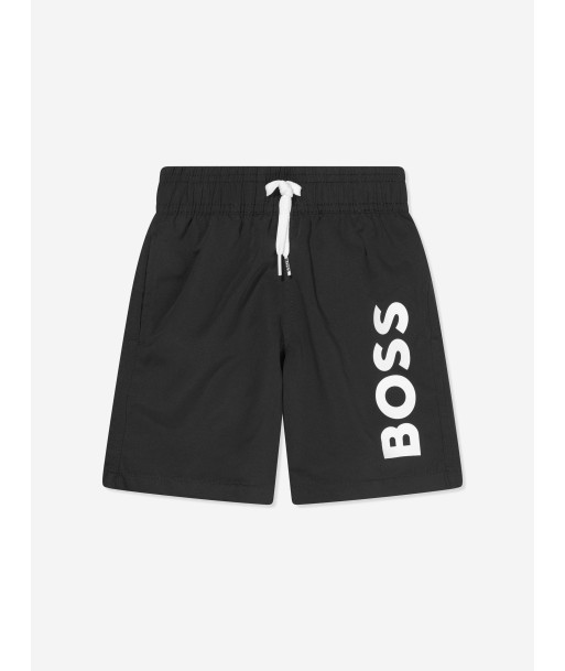 BOSS Boys Logo Swim Shorts In Black ouvre sa boutique