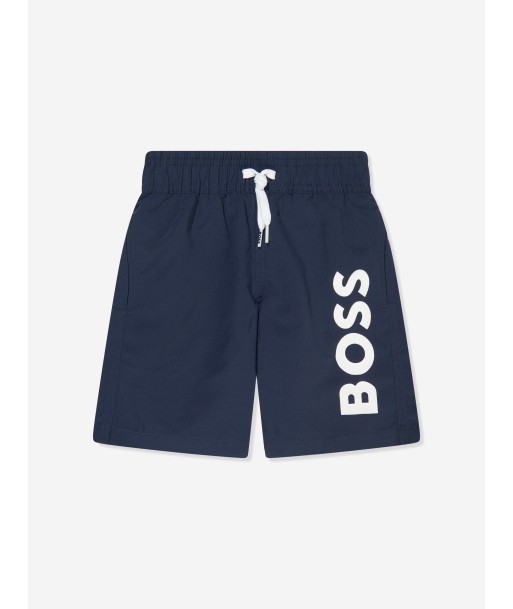 BOSS Boys Logo Swim Shorts In Navy votre restaurant rapide dans 