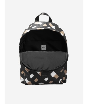 BOSS Kids Monogram Backpack In Brown Par le système avancé 