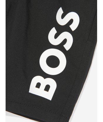 BOSS Boys Logo Swim Shorts In Black ouvre sa boutique