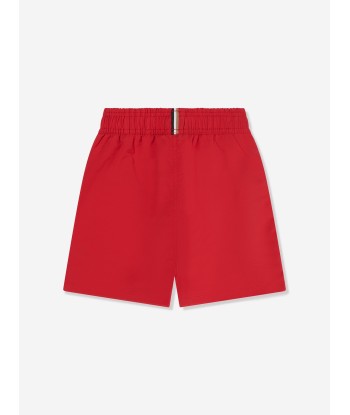 BOSS Boys Logo Swim Shorts In Red ou a consommer sur place