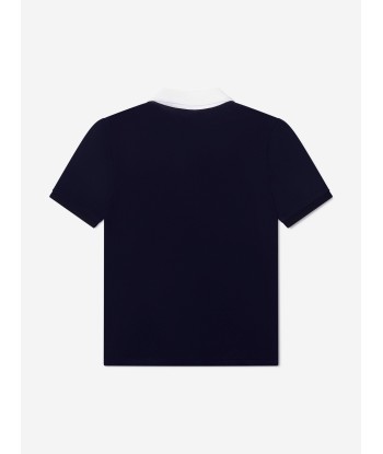 BOSS Boys Logo Polo Shirt In Navy est présent 