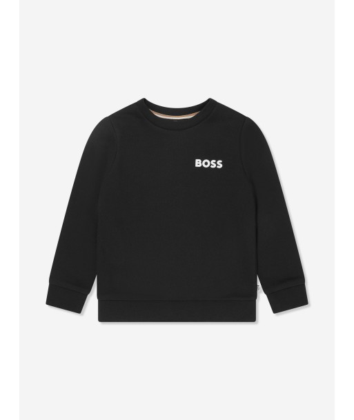 BOSS Boys Logo Sweatshirt In Black 50% de réduction en Octobre 2024