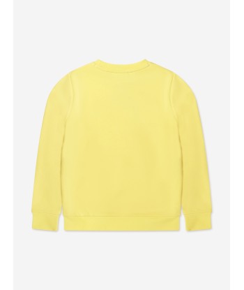 BOSS Boys Logo Sweatshirt In Yellow pour bénéficier 