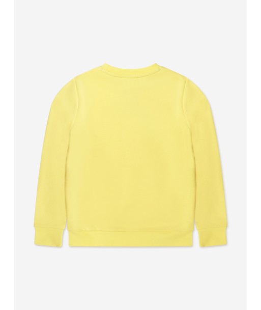 BOSS Boys Logo Sweatshirt In Yellow pour bénéficier 