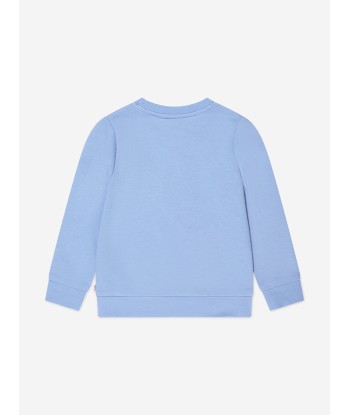 BOSS Boys Logo Sweatshirt In Blue en ligne