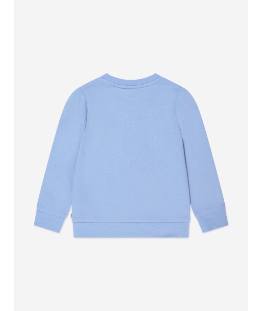 BOSS Boys Logo Sweatshirt In Blue en ligne