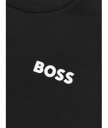 BOSS Boys Logo Sweatshirt In Black 50% de réduction en Octobre 2024