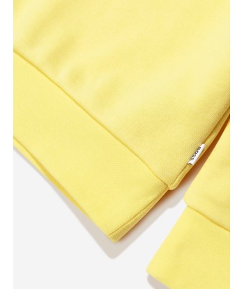 BOSS Boys Logo Sweatshirt In Yellow pour bénéficier 