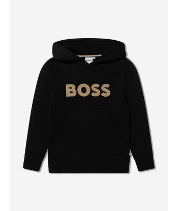 BOSS Boys Logo Hoodie In Black de la marque