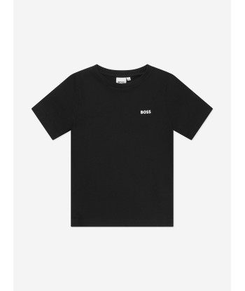 BOSS Boys Logo T-Shirt in Black à prix réduit toute l'année