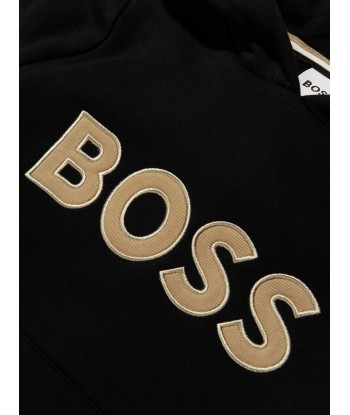 BOSS Boys Logo Hoodie In Black de la marque