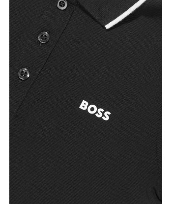 BOSS Boys Logo Polo Shirt in Black en ligne des produits 