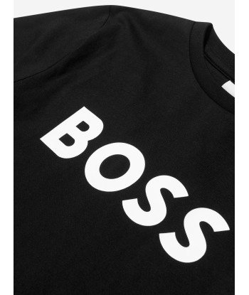 BOSS Boys Logo T-Shirt in Black Voir les baskets