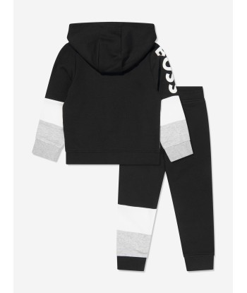 BOSS Boys Logo Print Tracksuit in Black de pas cher