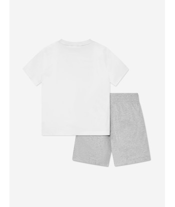 BOSS Boys T-Shirt And Shorts Set in White paiement sécurisé