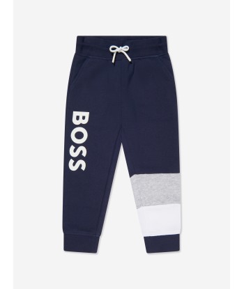 BOSS Boys Logo Print Tracksuit in Black acheter en ligne