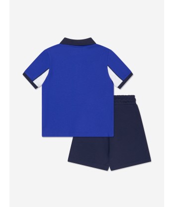 BOSS Boys Polo Shirt And Shorts Set in Blue À commander