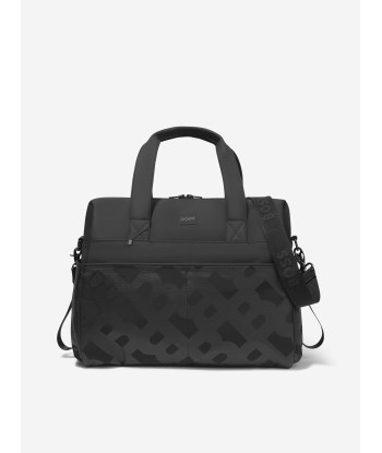 BOSS Baby Monogram Changing Bag in Black Pour