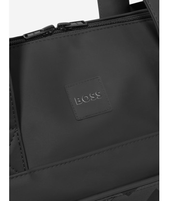 BOSS Baby Monogram Changing Bag in Black Pour