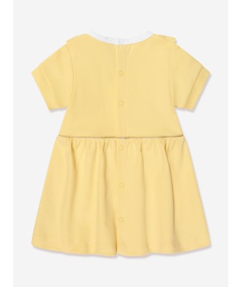 BOSS Baby Girls Organic Cotton Frilly Dress in Yellow suggérées chez