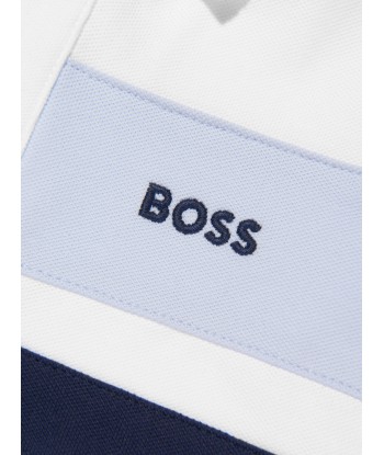 BOSS Baby Boys Polo Romper in White meilleur choix