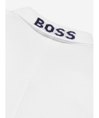 BOSS Baby Boys Polo Romper in White meilleur choix