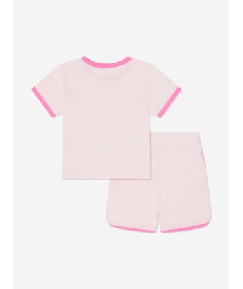 BOSS Baby Girls T-Shirt And Shorts Set in Pink sur le site 