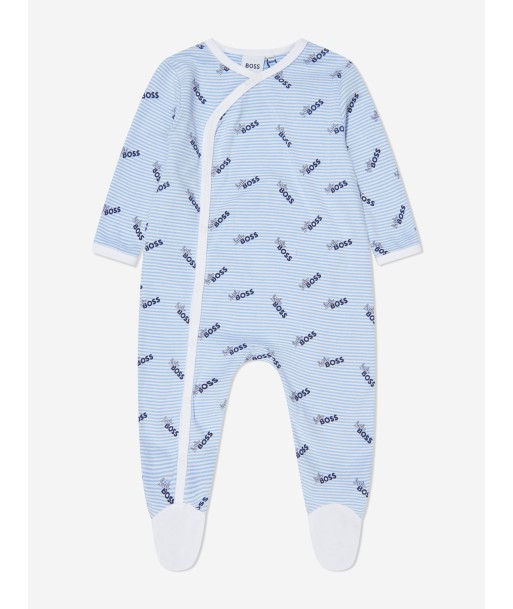 BOSS Baby Boys Organic Cotton Babygrow Set in Blue 2 - 3 jours ouvrés.